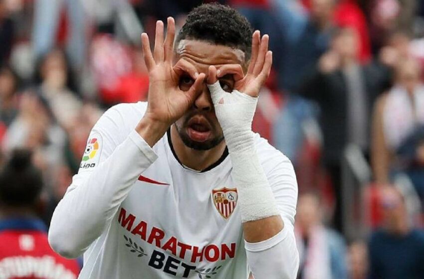 إشبيلية يحتفل بالرقم القياسي ليوسف النصيري بالليجا - يوسف النصيري