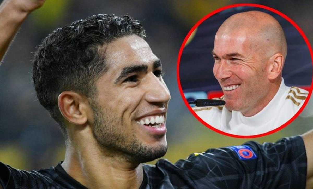 أشرف حكيمي يفاجئ زين الدين زيدان بخطوة مميزة