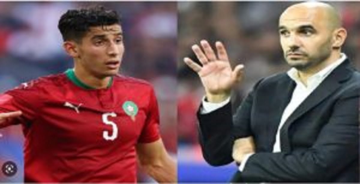 هذا ما قرره الركراكي حول مشاركة نايف أكرد مع المنتخب بعد الاصابة