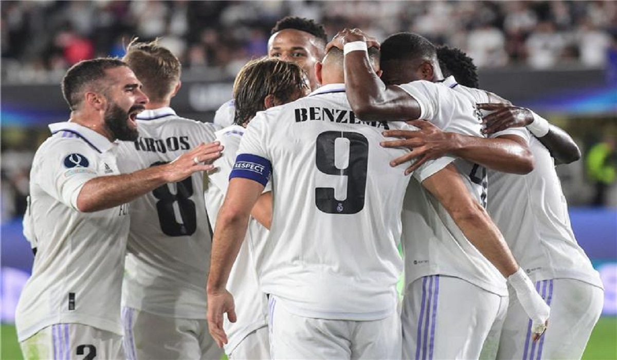 فيديو بنزيما يسجل هدف ريال مدريد الثاني أمام آينتراخت فرانكفورت