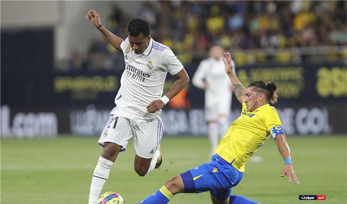 إحصائيات الشوط الأول من مباراة ريال مدريد وقادش