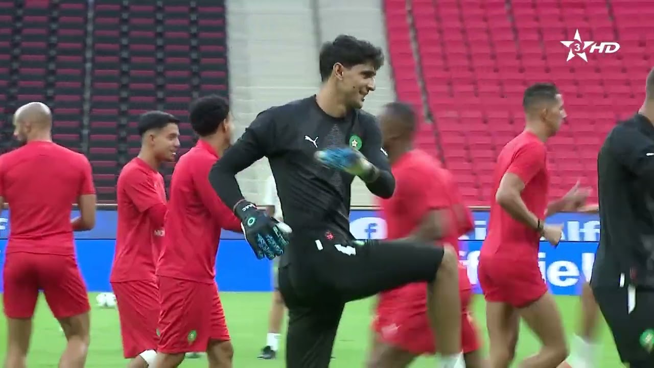 🎥 | ملعب #الأمير_مولاي_عبد_الله يحتضن المران الأخير ل المنتخب الوطني المغربي قبل مواجهة النيجر