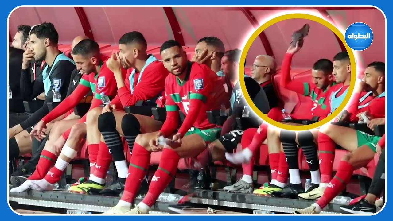 لقطة مثيرة.. ردة فعل حكيم زياش اتجاه وليد الركراكي بعد التغيير من زاوية خاصة 🤨