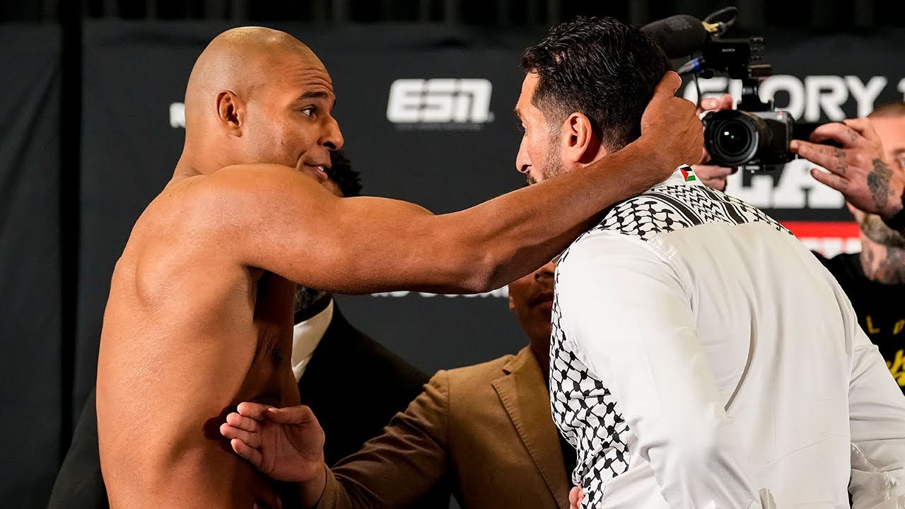 Levi Rigters and Jamal Ben Saddik HEATED Weigh-In Faceoff