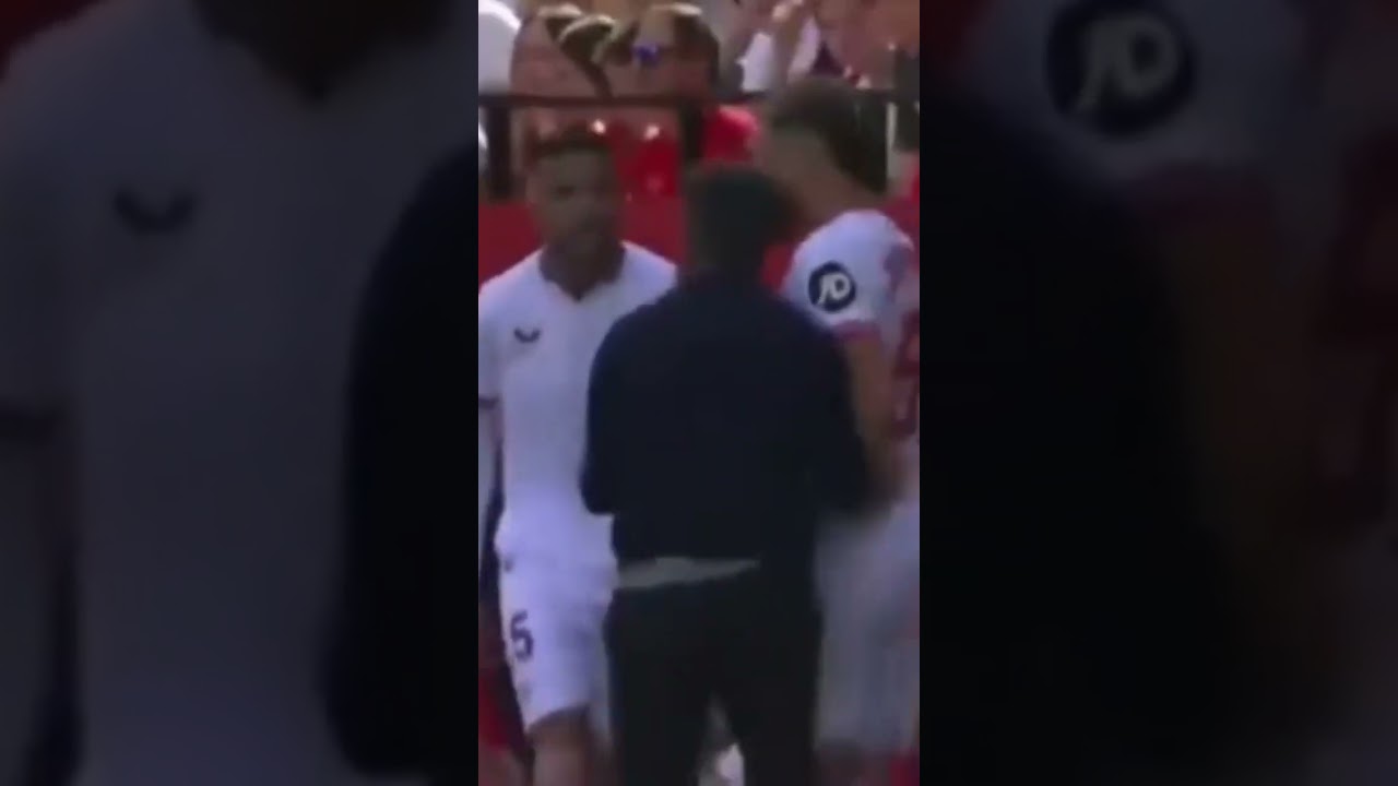 شجار بين النصيري ومدربه في مباراة إشبيلية  اليوم 🔥 #shorts