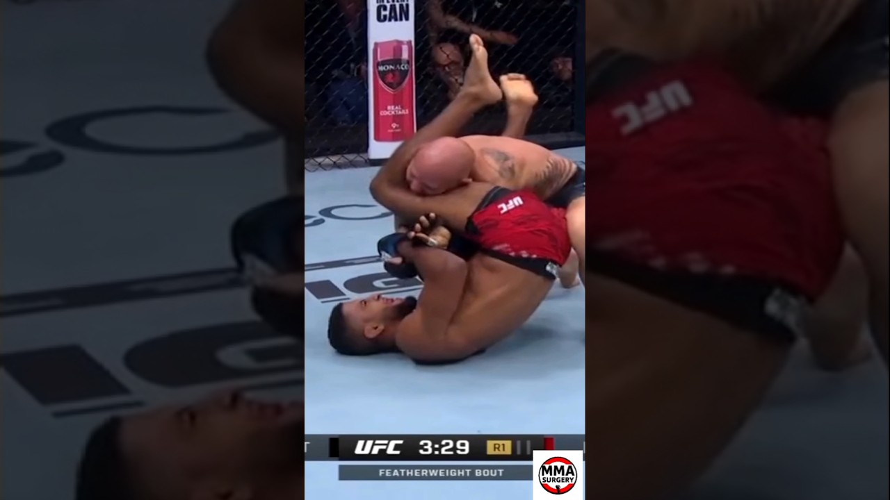 Youssef Zalal by arm bar over Josh Emmett#ufc#ufcvegas#mma#shorts#new