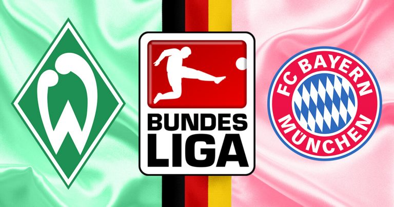 Werder Bremen vs Bayern Munich Logos Bundesliga Logo 768x404 1