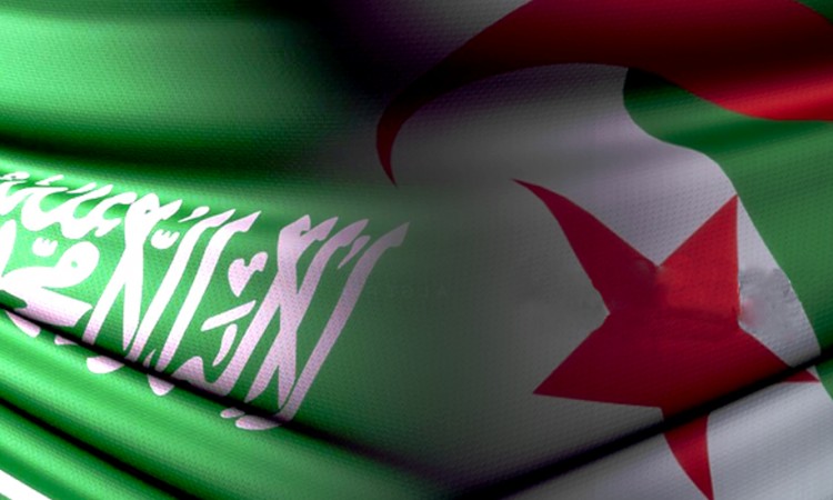 علم الجزائر والسعودية
