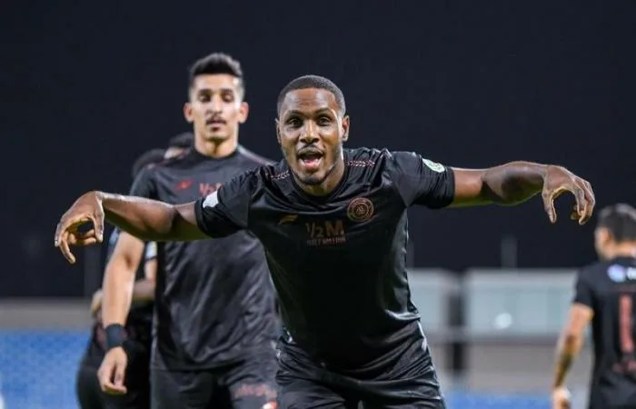 الهدف الاول لفريق الشباب سجله اللاعب ايغالو