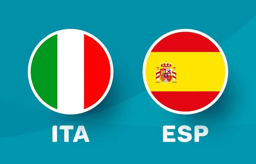 موعد مباراة ايطاليا واسبانيا والقنوات الناقلة في دوري الأمم الأوروبية 830x532 decouvrez chaine suivre demi finale euro 2021 italie espagne
