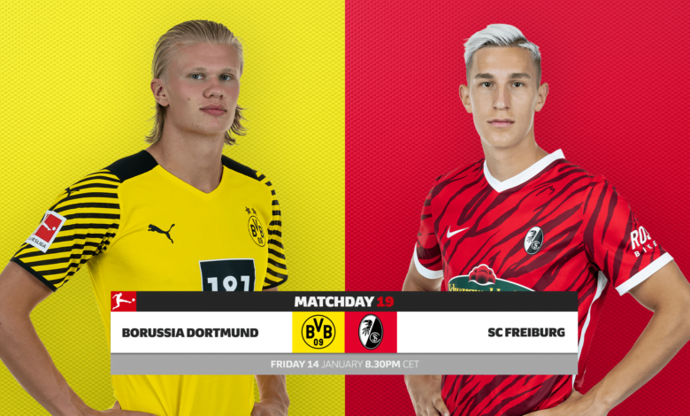 مباراة بروسيا دورتموند وفرايبورج بث مباشر في الدوري الالماني