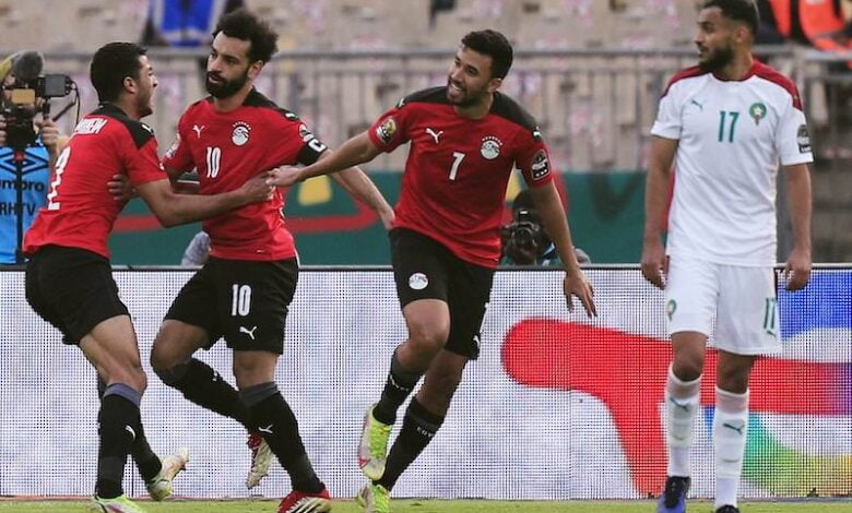 المنتخب المغربي والمصري