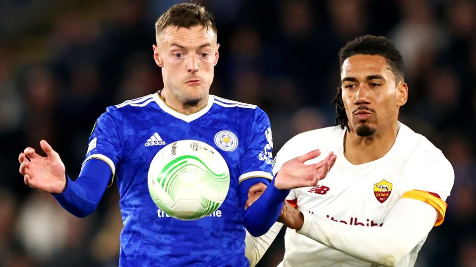 vardy smalling leicester roma 04282022 ftr getty