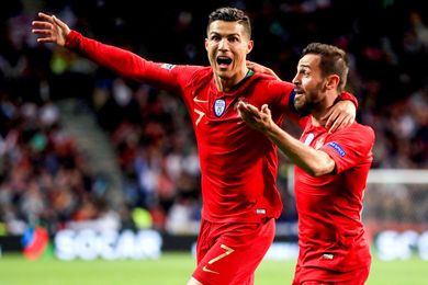 القنوات المفتوحة الناقلة لمباراة البرتغال سويسرا في الامم اوروبا ronaldo silva 12