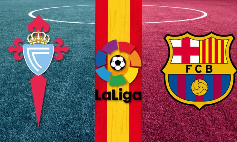 Celta Vigo vs Barcelona Logos La Liga Logo Spain Flag 1280x720 1