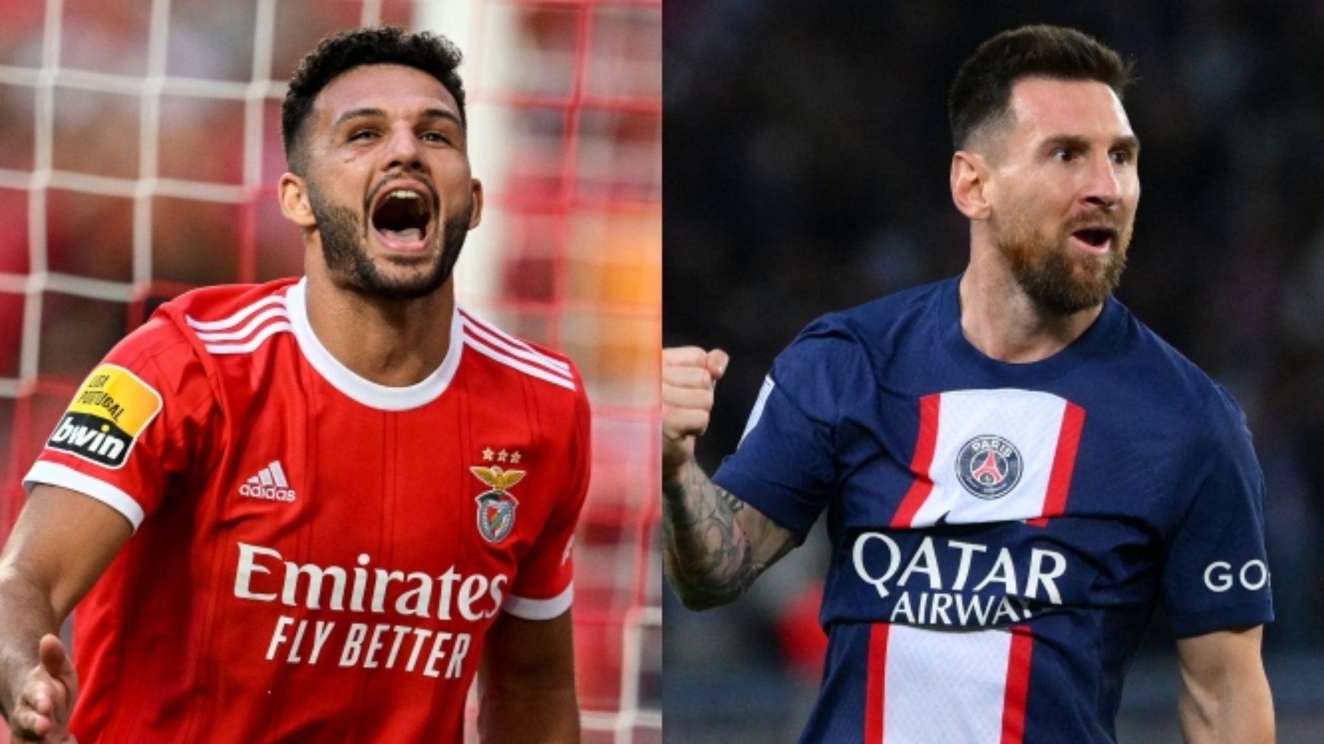Goncalo Ramos Benfica Lionel Messi PSG