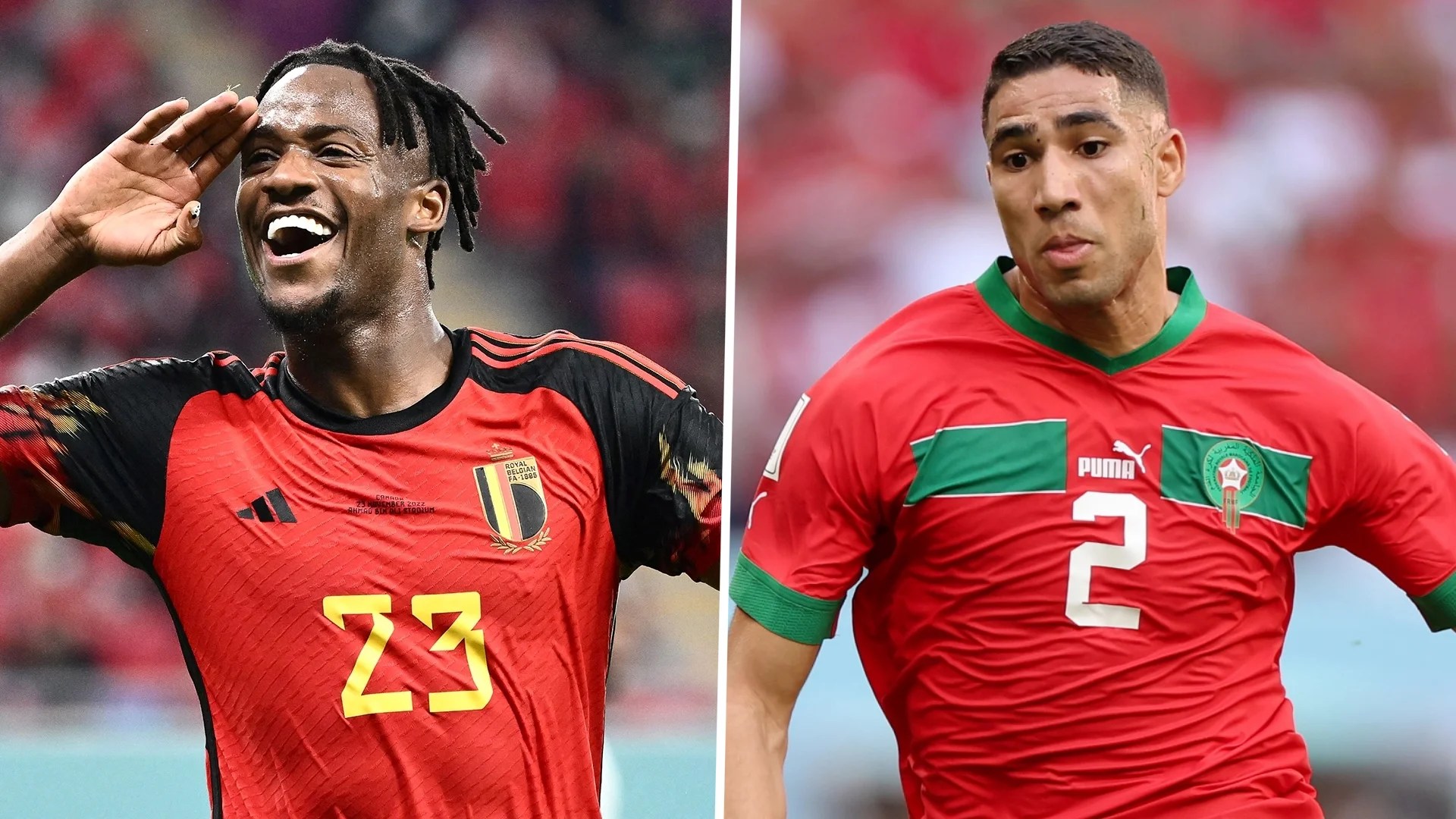 Coupe du monde 2022 Belgique Maroc Groupe F 1