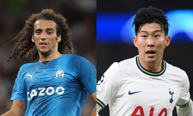 MP Matteo Guendouzi Marseille vs Heung Min Son Tottenham