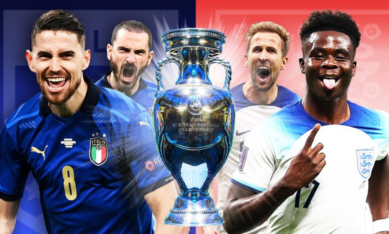 موعد مباراة إيطاليا وإنجلترا والقنوات الناقلة في تصفيات يورو