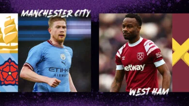 القنوات المفتوحة الناقلة لمباراة مان سيتي ووست هام يونايتد في الدوري الانجليزي الممتاز