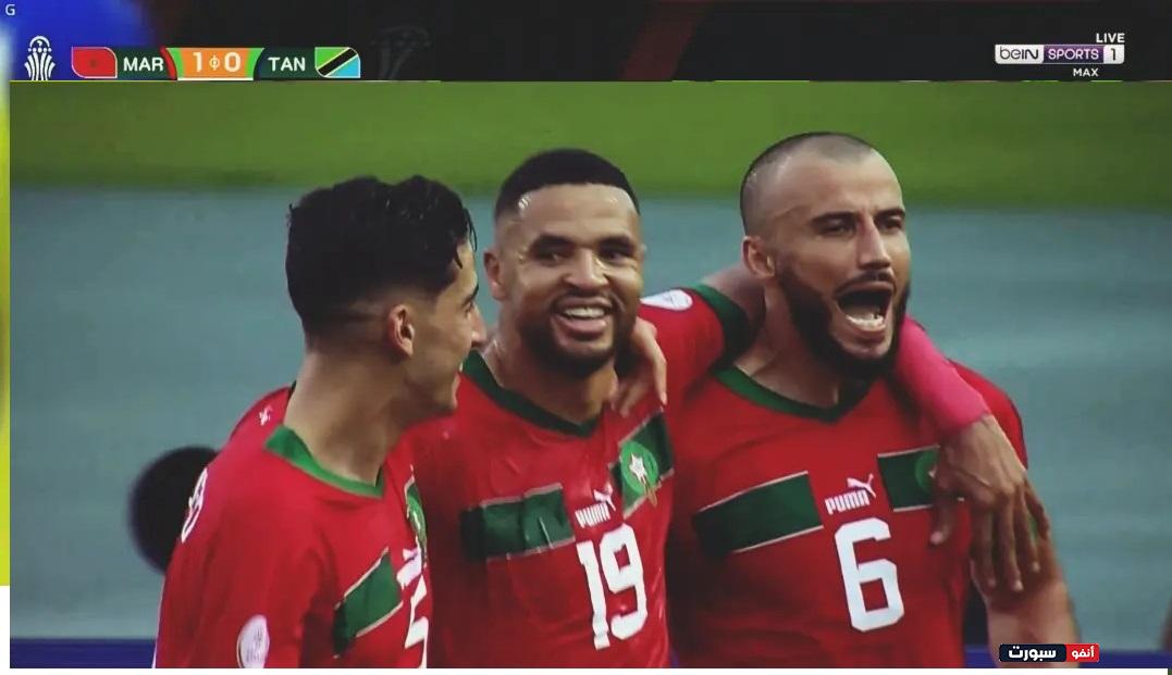 بالفيديو نهاية الشوط الأول لصالح منتخبنا المغربي بهدف غانم سايس