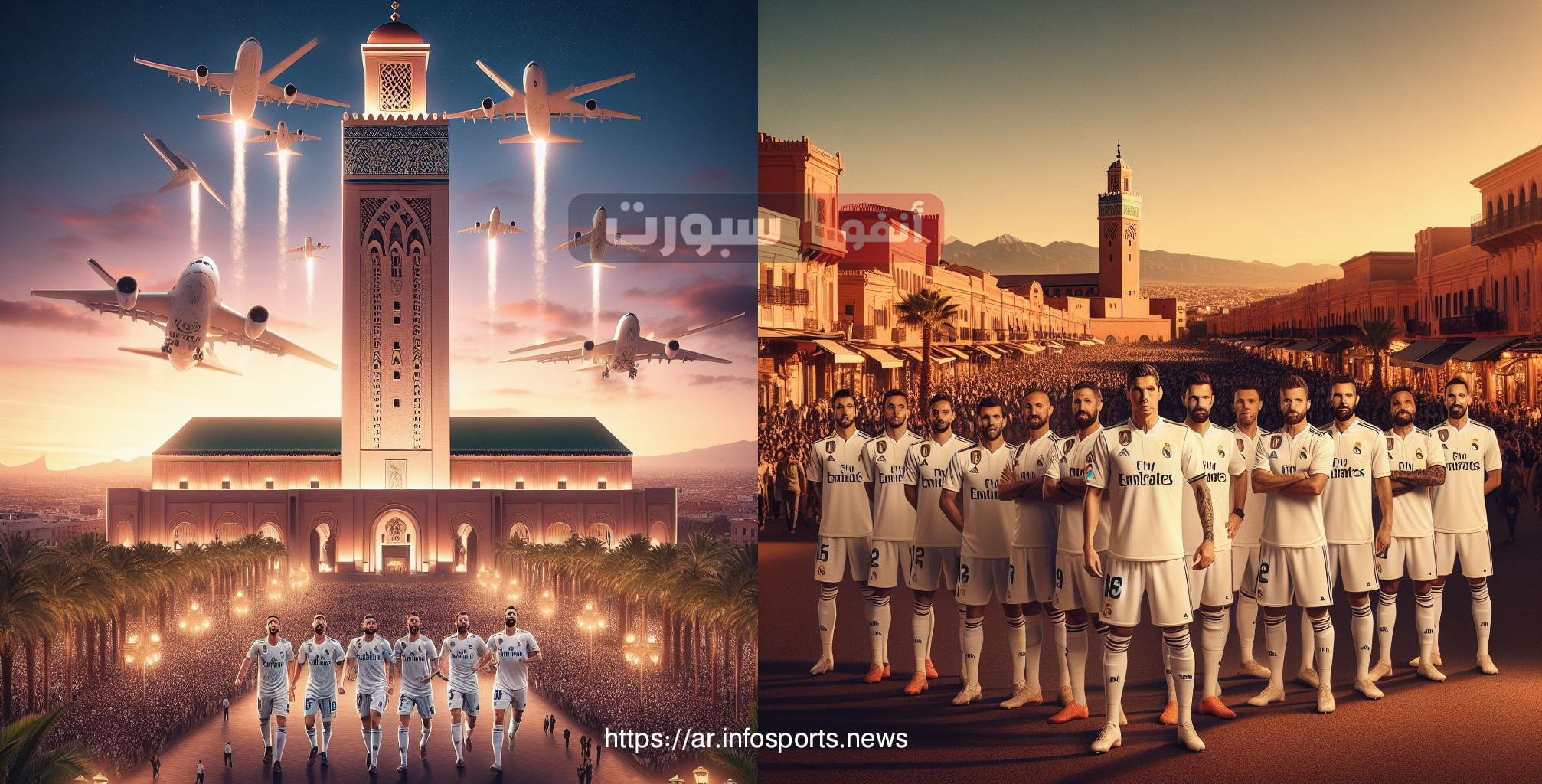 طائرات خاصة تنقل نجوم ريال مدريد إلى مراكش لحضور مفاجأة كبرى