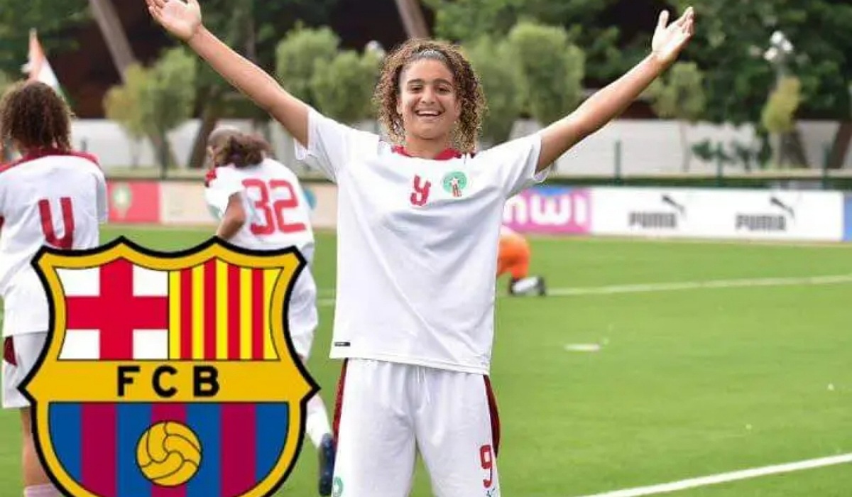 أبنة نجم المنتخب المغربي السابق توقع لنادي برشلونة الإسباني أبنة نجم المنتخب المغربي السابق توقع لنادي برشلونة الإسباني - برشلونة