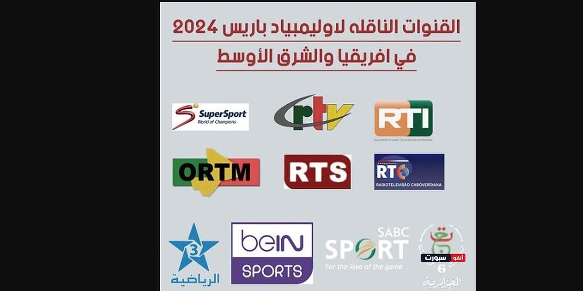 تردد القنوات المجانية الناقلة لأولمبياد باريس 2024 على نايل سات ومواعيد مباريات المنتخب الأولمبي