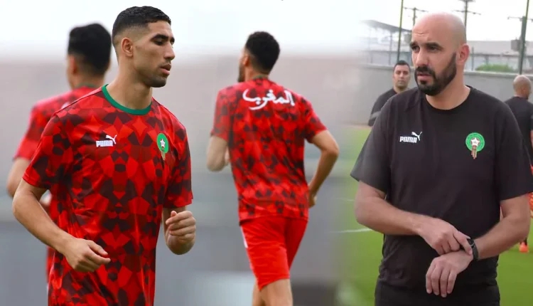 لاعب بارز في المنتخب المغربي يقلل بال وليد الركراكي بعد مباراة الغابون