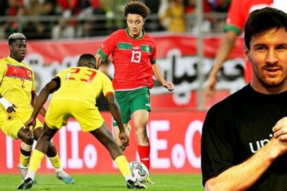 النجم الأرجنتيني ليونيل ميسي لاعب المنتخب المغربي إلياس بن صغير بهاته خطوة تاريخية