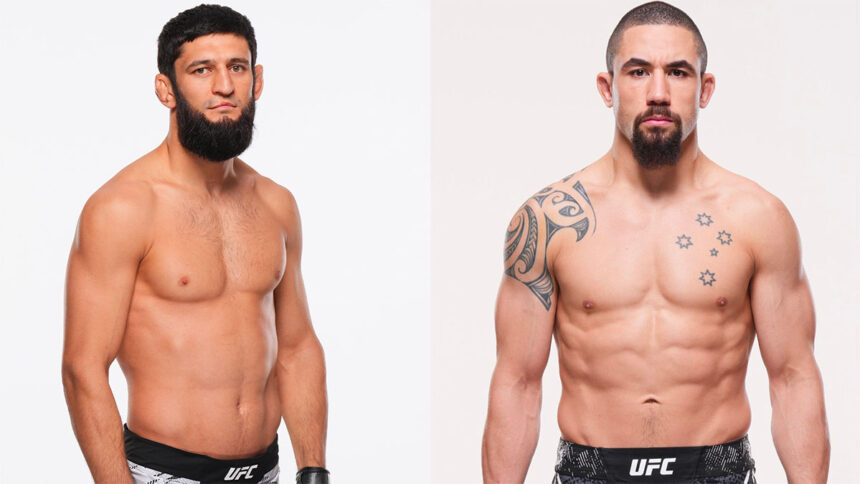 بث مباشر نزال حمزة شيماييف وروبرت ويتيكر في ufc 308