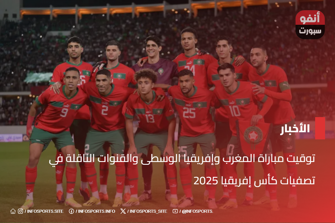 توقيت مباراة المغرب وإفريقيا الوسطى والقنوات الناقلة في تصفيات كأس إفريقيا 2025