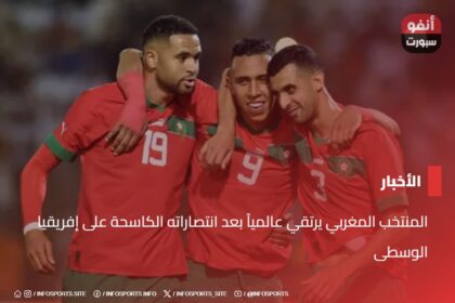 المنتخب المغربي يرتقي عالمياً بعد انتصاراته الكاسحة على إفريقيا الوسطى