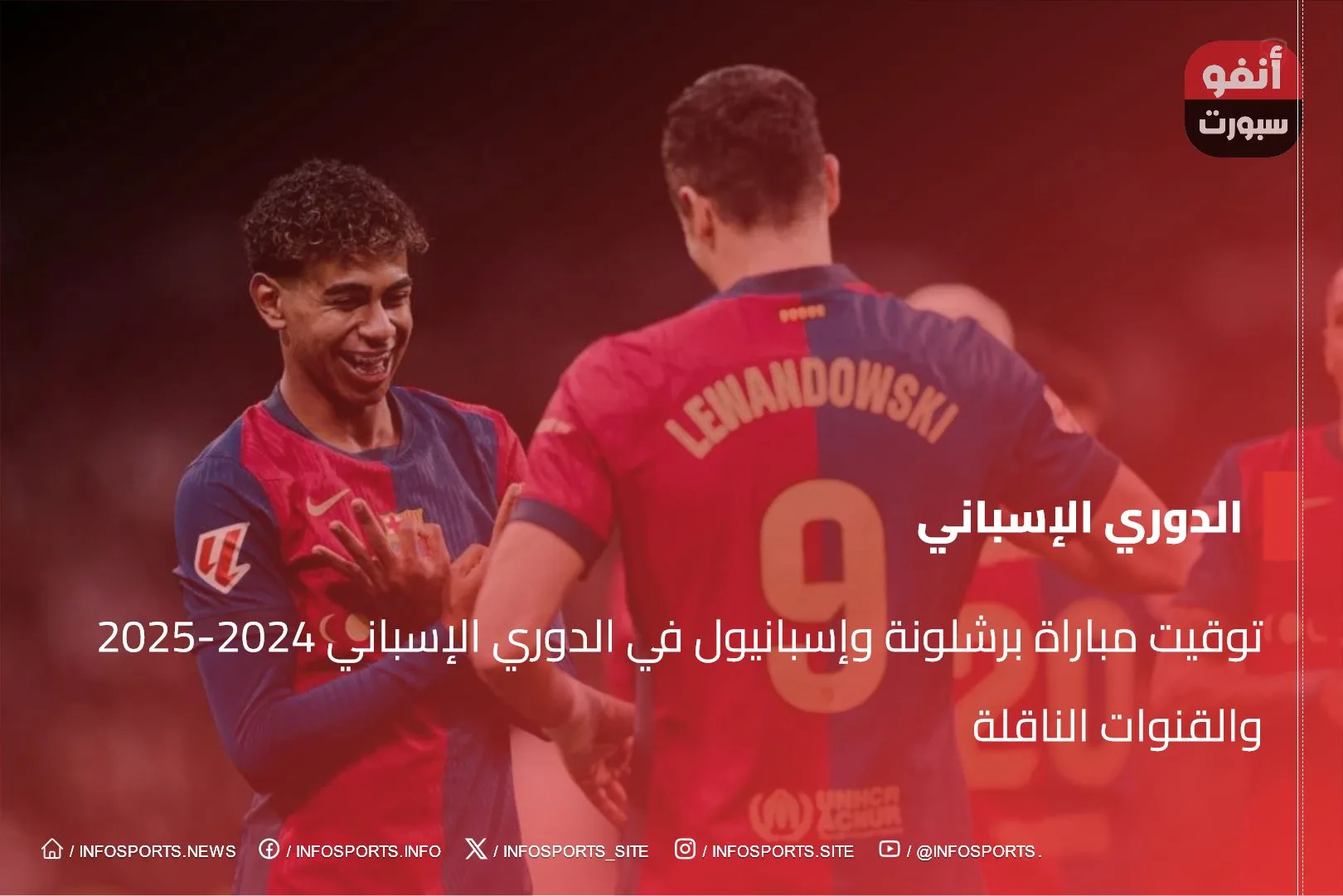 توقيت مباراة برشلونة وإسبانيول في الدوري الإسباني 2024-2025 والقنوات الناقلة