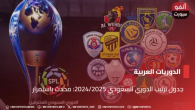 جدول ترتيب الدوري السعودي 2024/2025: محدث باستمرار