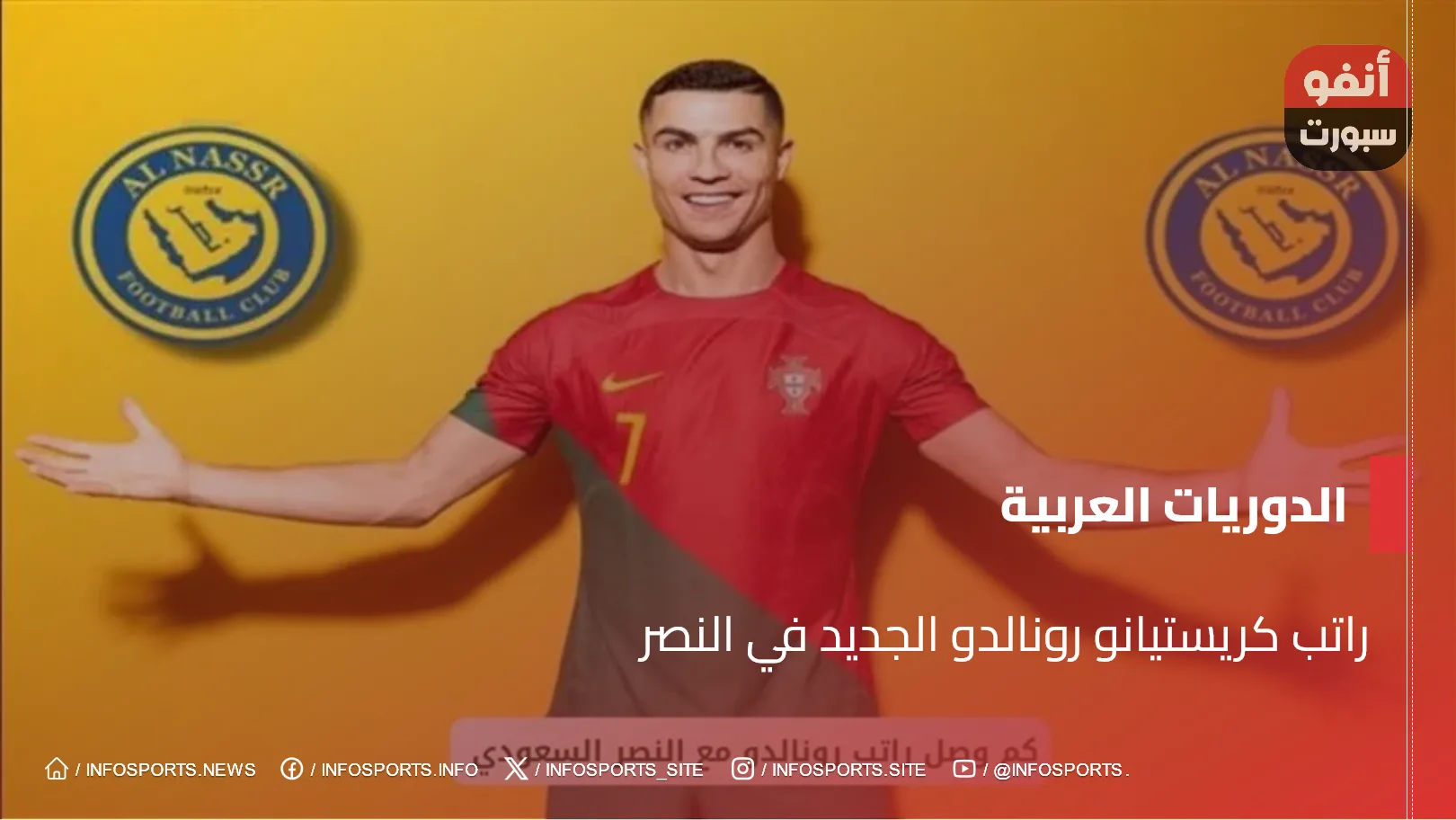 راتب كريستيانو رونالدو الجديد في النصر