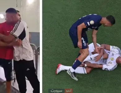 فيديو الكاميرات ترصد لقطة هزت العالم بطلها أشرف حكيمي ومبابي في مباراة ريال مدريد وسان جيرمان