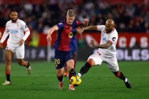 ترتيب الدوري الإسباني بعد هزيمة برشلونة أمام إشبيلية ب4 1